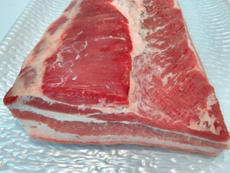 Panceta fresca de cerdo casero