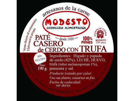 Paté casero trufado