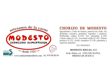 Chorizo seco casero
