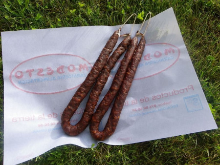 Chorizo seco casero